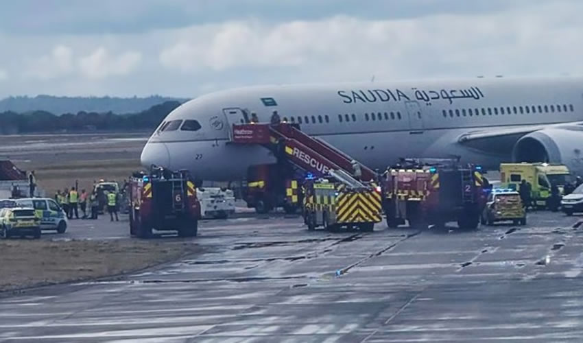 Saudi Airlines at London Heathrow Airport